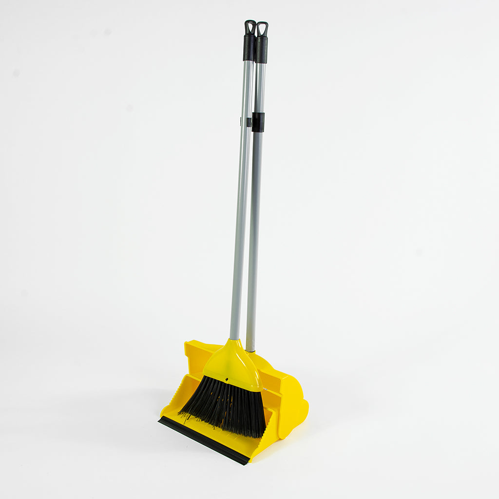 Contract Lobby Dustpan & Brush Yellow