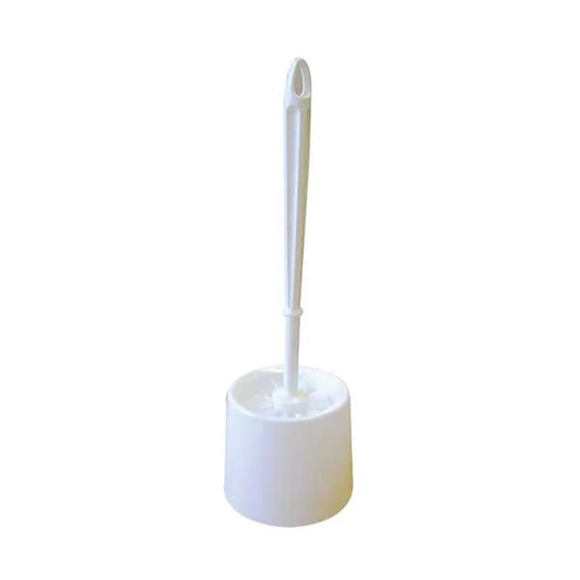 Economy Toilet Brush Set White