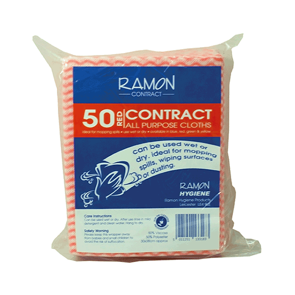 Contract All Purpose Cloths Red