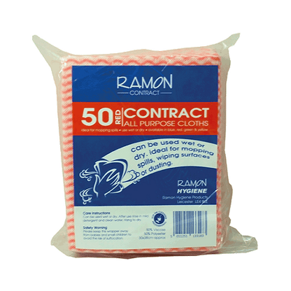 Contract All Purpose Cloths Red