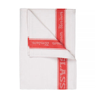 Linen Union Glass Cloth Red