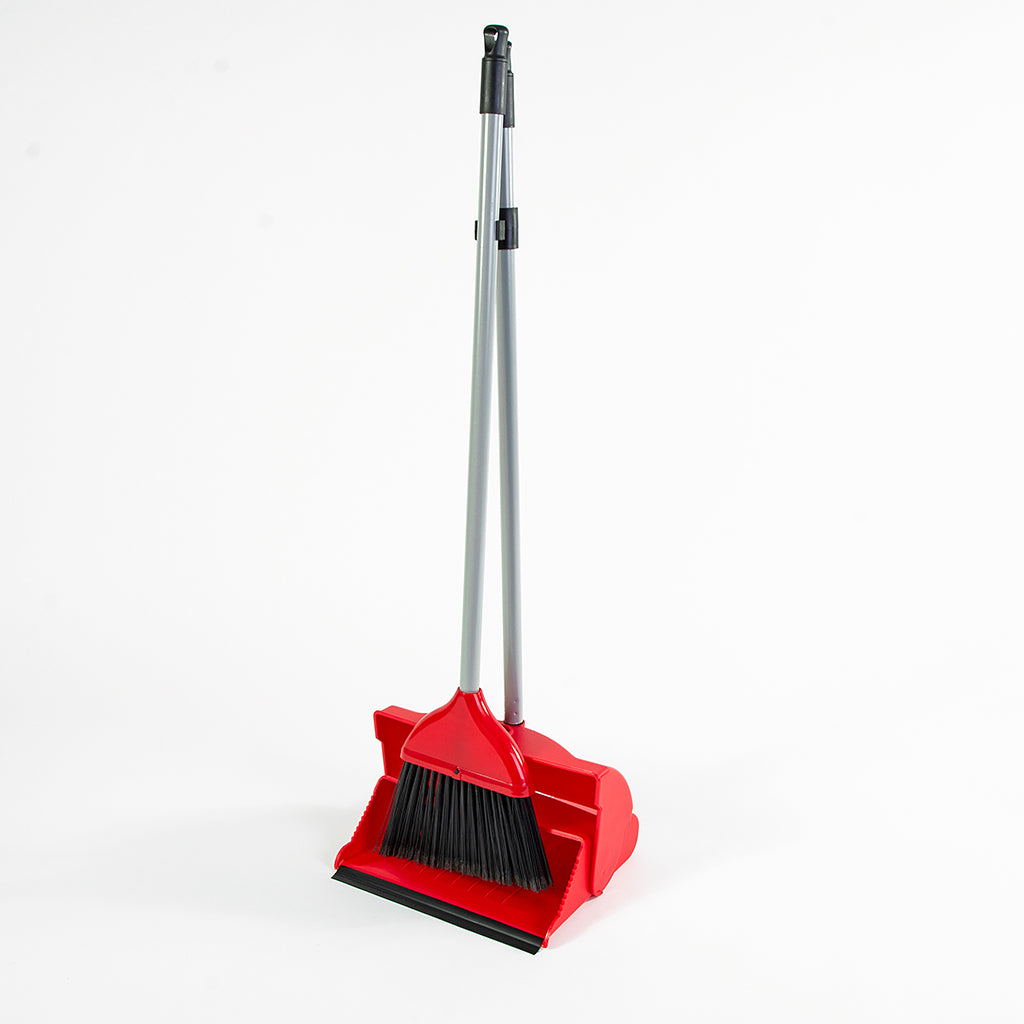 Contract Lobby Dustpan & Brush Red