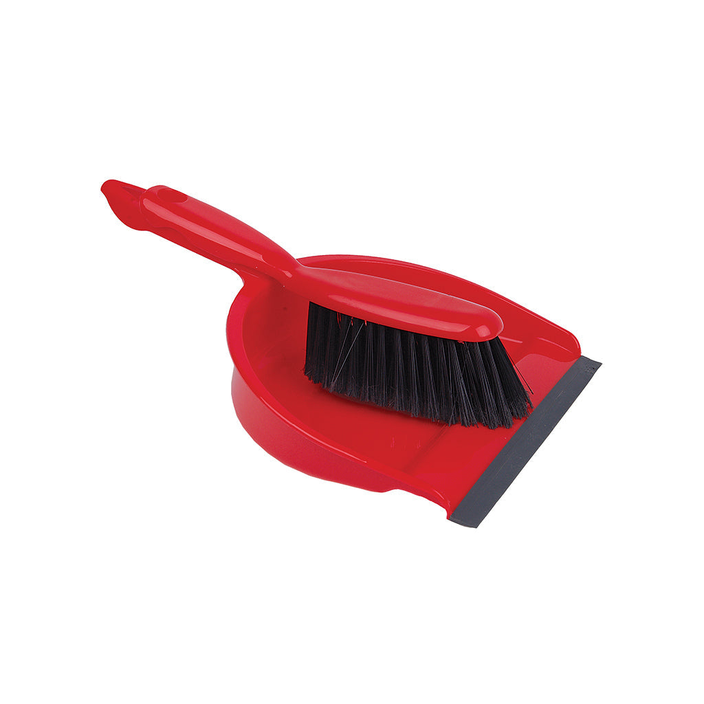 Dustpan & Brush Pro Soft Red