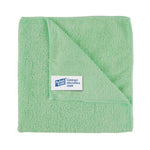 Robert Scott Contract Microfibre Cloth Green 10pk