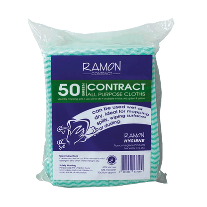 Contract All Purpose Cloths Green