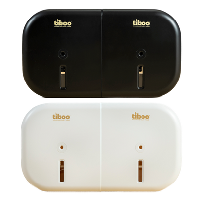 Tiboo - System X - Twin Mini Centrefeed Toilet Tissue Dispenser