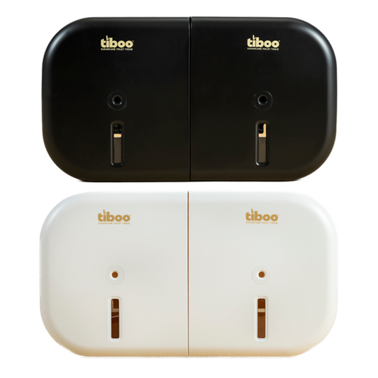 Tiboo - System X - Twin Mini Centrefeed Toilet Tissue Dispenser